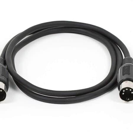 Monoprice MIDI Cable - 3 Feet - Black With Keyed 5-pin DIN Connector, Molded Connector She - Image 2